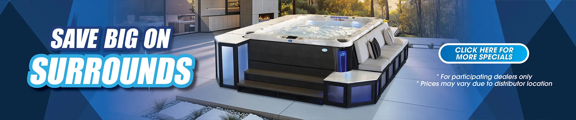 Calspas hot tub being used in a family setting - Newark