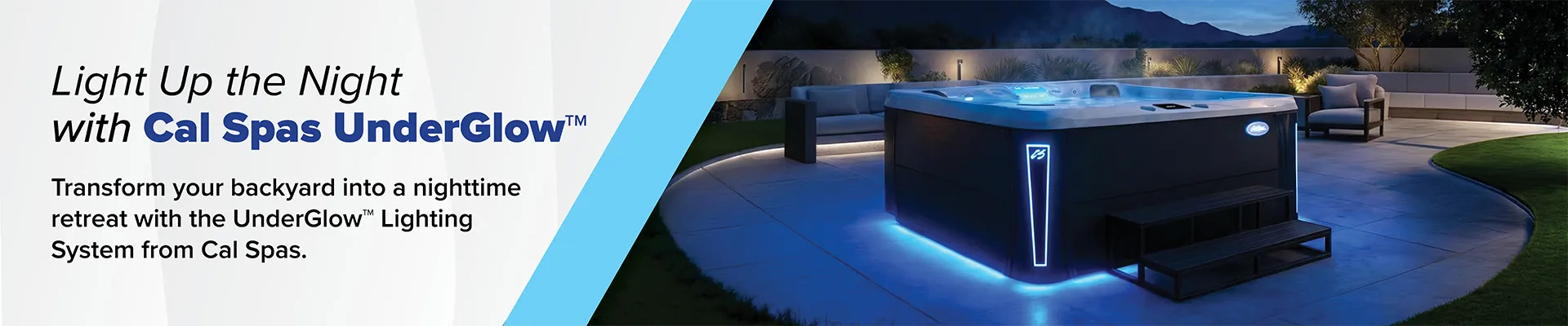 Calspas hot tub being used in a family setting - Newark